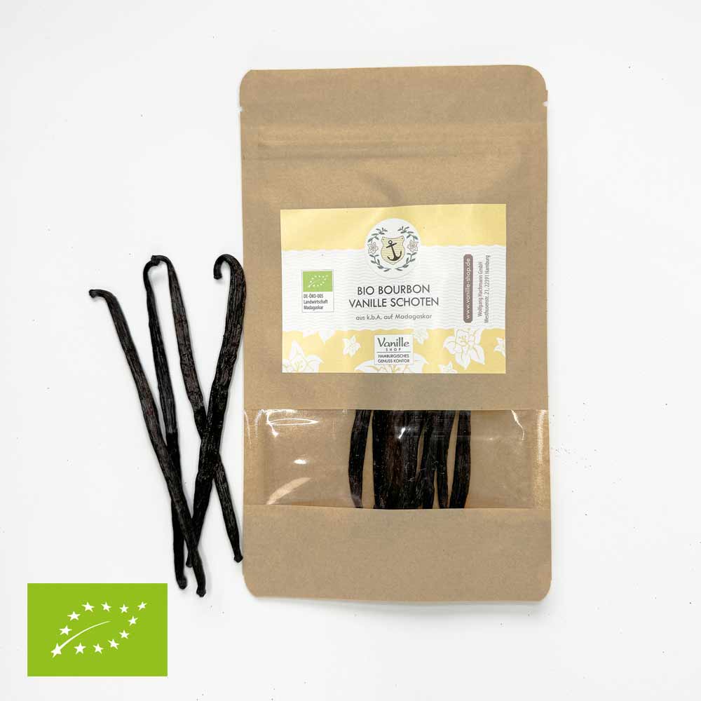 10 Bio Bourbon Vanilleschoten