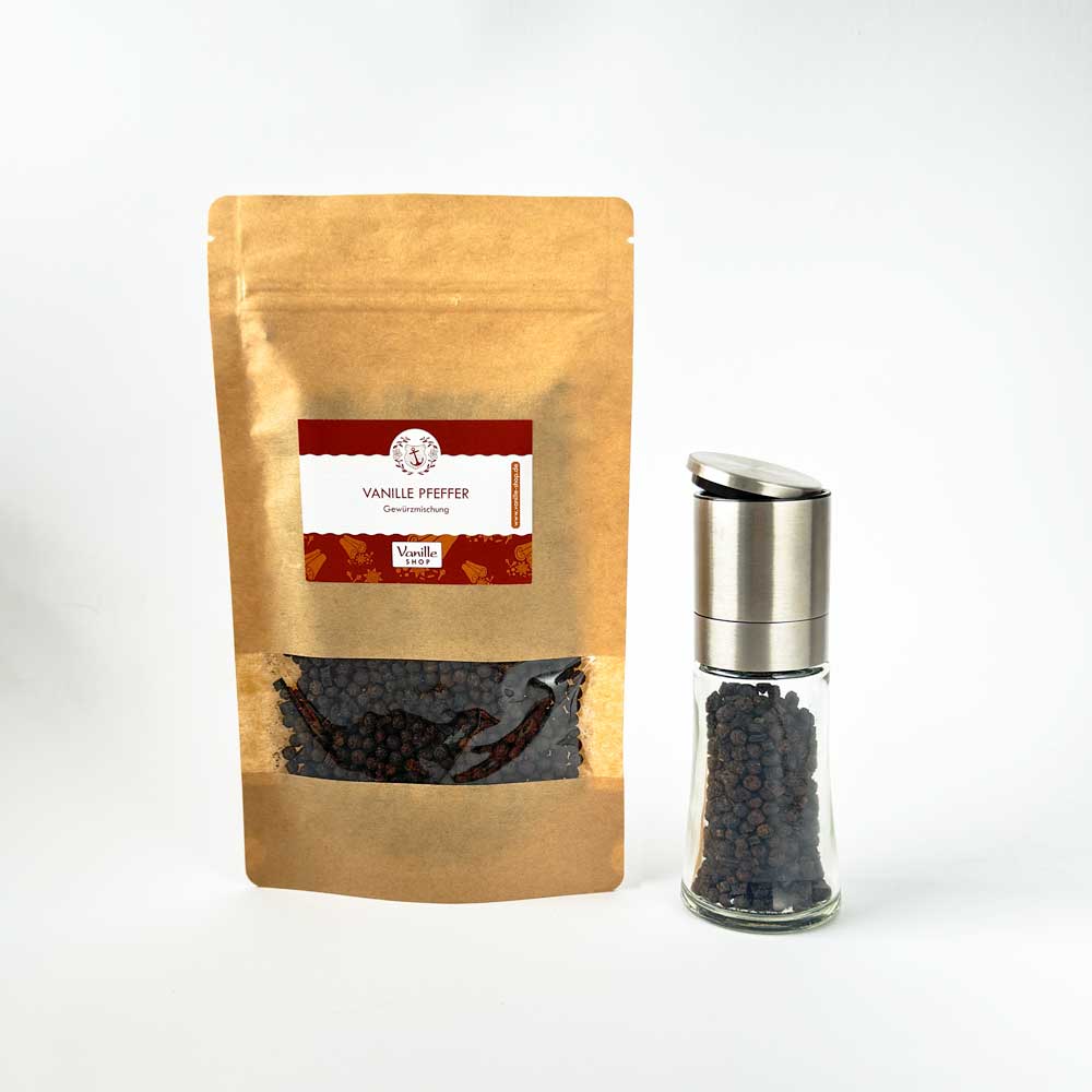 Vanille Pfeffer mit Keramikmühle